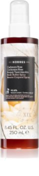 Korres Cashmere Rose подхранващо масло за тяло в спрей