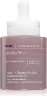 Korres Wild Rose rozjasňujúce sérum s vitamínom C