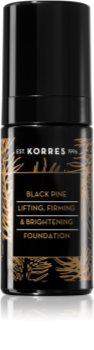 Korres Black Pine base de maquillaje líquida con efecto iluminador con efecto reafirmante