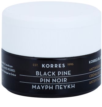 Korres Black Pine crema de día antiarrugas con efecto lifting para pieles secas y muy secas