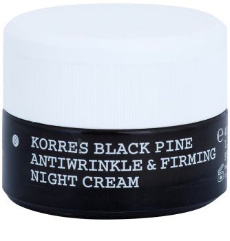 Korres Black Pine creme de noite lifting antirrugas para todos os tipos de pele