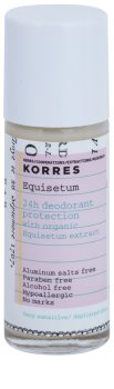 Korres Equisetum deodorante roll-on senza sali di alluminio 24 ore