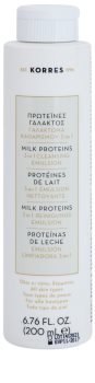 Korres Milk Proteins emulsión limpiadora 3 en 1