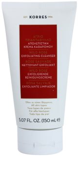 Korres Wild Rose peeling de limpeza suave para pele radiante