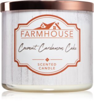 Kringle Candle Farmhouse Coconut Cardamom Cake vonná sviečka