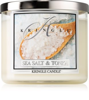 Kringle Candle Sea Salt & Tonka vonná svíčka I.