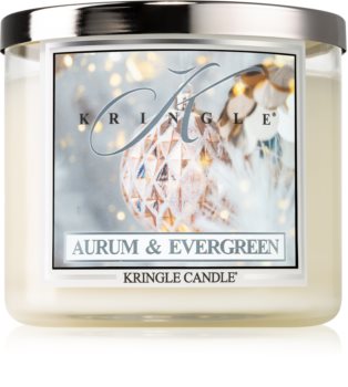 Kringle Candle Aurum & Evergreen vonná sviečka I.
