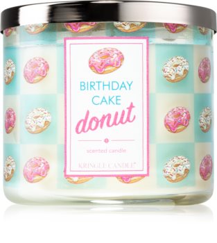 Kringle Candle Birthday Cake Donut vela perfumada I.