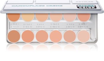 Kryolan Dermacolor Camouflage System Palette mit 12 Korrektoren