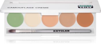 Kryolan Dermacolor Camouflage System High-Coverage Cream Concealer Palette, 5 Shades