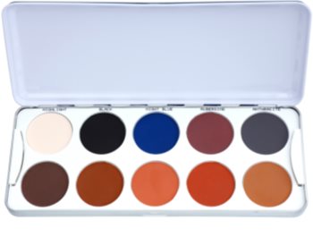 Kryolan Basic Eyes paleta očních stínů 10 barev