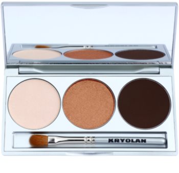 Kryolan Basic Eyes paleta očních stínů se zrcátkem a aplikátorem