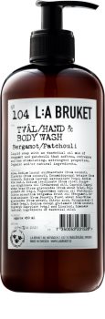 L:A Bruket Body Flüssigseife mit Bergamotte und Patschuli für Hände und Körper