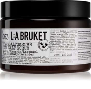 L:A Bruket Body tělový peeling se šalvějí, rozmarýnem a levandulí