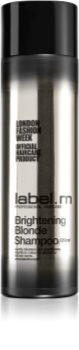 label.m Brightening Blonde shampoo per la protezione della tinta per capelli biondi