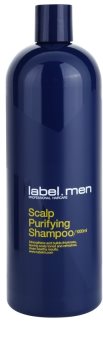 label.m Men champô de limpeza para cabelo e couro cabeludo