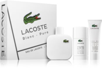 lacoste white cologne gift set