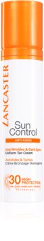 Lancaster Sun Control Bräunungscreme für das Gesicht mit Anti-Falten-Effekt SPF 30