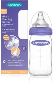 Lansinoh NaturalWave Glass Babyflasche