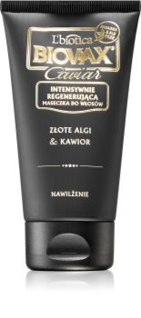 L’biotica Biovax Caviar masque cheveux régénérant à l'or