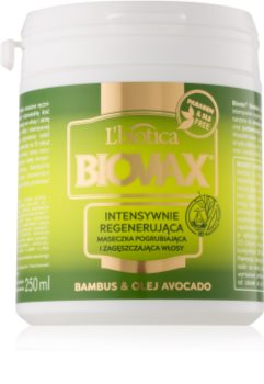 L’biotica Biovax Bamboo & Avocado Oil maseczka regenerująca do włosów