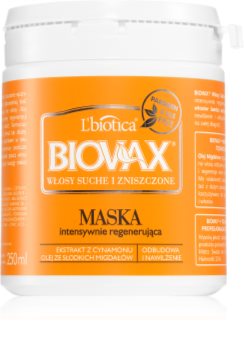 L’biotica Biovax Dry Hair regenerační a hydratační maska pro suché a poškozené vlasy