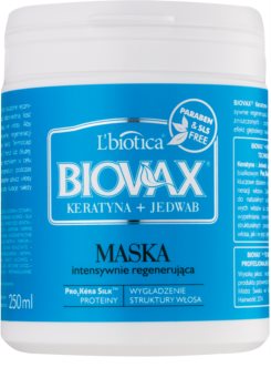 L’biotica Biovax Keratin & Silk regenerační maska pro hrubé vlasy