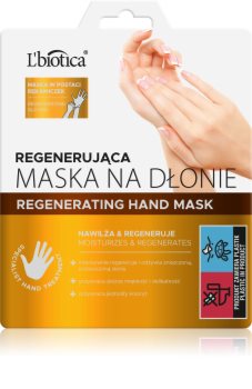 L’biotica Masks regenerační maska na ruce ve formě rukavic