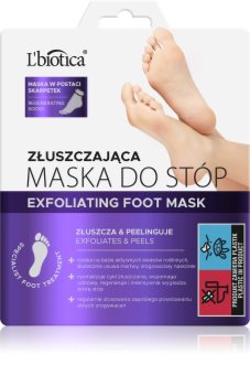 L’biotica Masks chaussettes exfoliantes pour adoucir et hydrater la peau des pieds