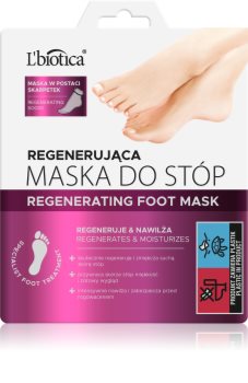 L’biotica Masks regenerační maska na chodidla ve formě ponožek