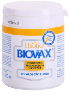 L’biotica Biovax Blond Hair mascarilla reparadora para cabello rubio