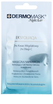 L’biotica DermoMask Night Active eksfoliacijska maska za obnovo površine kože