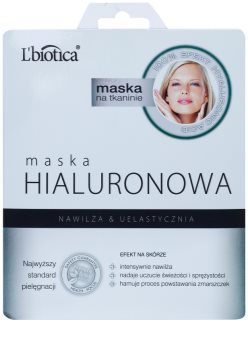 L’biotica Masks Hyaluronic Acid plátýnková maska s hydratačním a vyhlazujícím účinkem