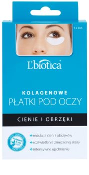 L’biotica Masks μάσκα κολλαγόνου για περιοχή γύρω απο τα μάτια για την αντιμετώπιση του πρηξίματος και των μαύρων κύκλων