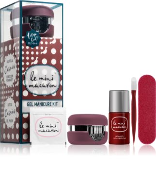 Le Mini Macaron Gel Manicure Kit Cassis Cosmetic Set V. (for Nails) for Women