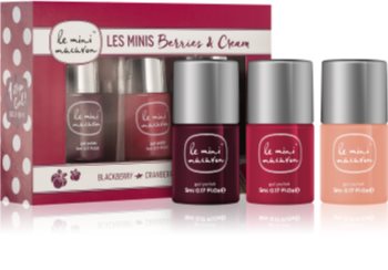 Le Mini Macaron Les Minis Berries & Cream kosmetická sada I. (na nehty) pro ženy