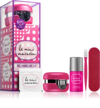 Le Mini Macaron Gel Manicure Kit Strawberry Pink kozmetički set IV. (za nokte) za žene