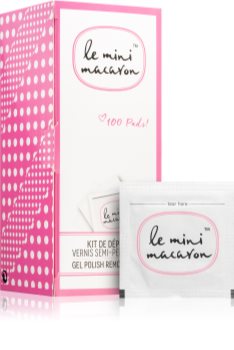 Le Mini Macaron Gel Polish Remover Pads Gel Varnish Remover Wipes