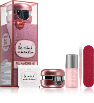 Le Mini Macaron Gel Manicure Kit Rose Gold coffret IX. (para unhas ) para mulheres
