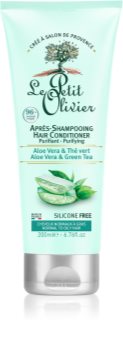 Le Petit Olivier Aloe Vera & Green Tea кондиционер для нормальных и жирных волос