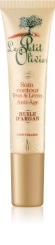 Le Petit Olivier Argan Oil Intensive Anti-Falten-Pflege für die Augen- und Lippenpartien