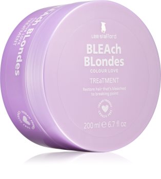 Lee Stafford Bleach Blondes regeneráló maszk a szőke és melírozott hajra