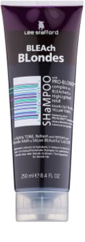 Lee Stafford Bleach Blondes Shampoo for Blonde Hair for Yellow Tones Neutralization