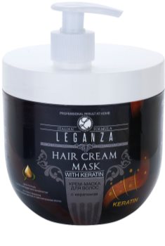 Leganza Hair Care mascarilla textura crema con queratina