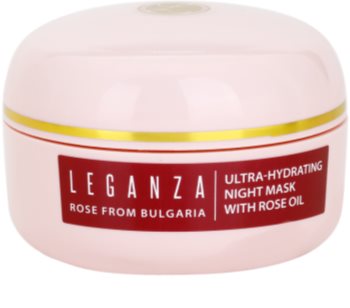 Leganza Rose máscara de noite com efeito hidratante
