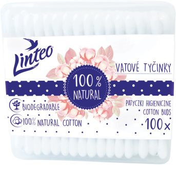 Linteo Natural Wattestäbchen Box