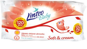 Linteo Baby Soft & Cream finom nedves törlőkendők gyermekeknek