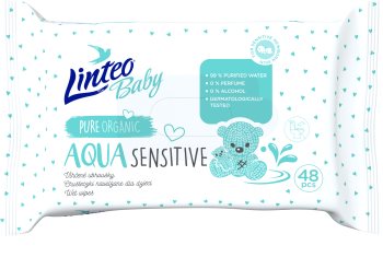 Linteo Baby Baby Aqua Sensitive нежни мокри кърпички за бебета