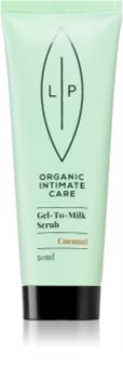 Lip Intimate Care Organic Intimate Care Gel To Milk Scrub švelnus šveitiklis su kokosais
