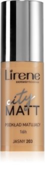 Lirene City Matt maquillaje fluido matificante  con efecto alisante